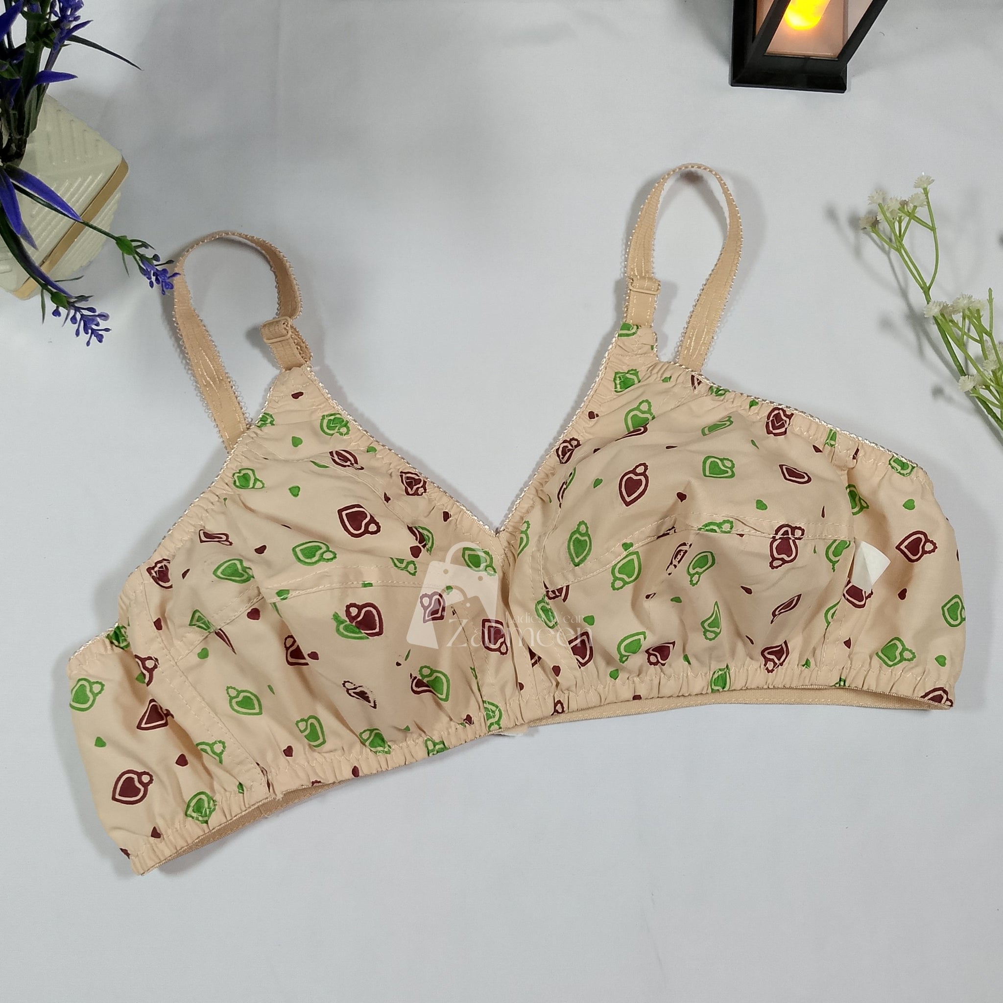 Multi Printed Cotton Bra