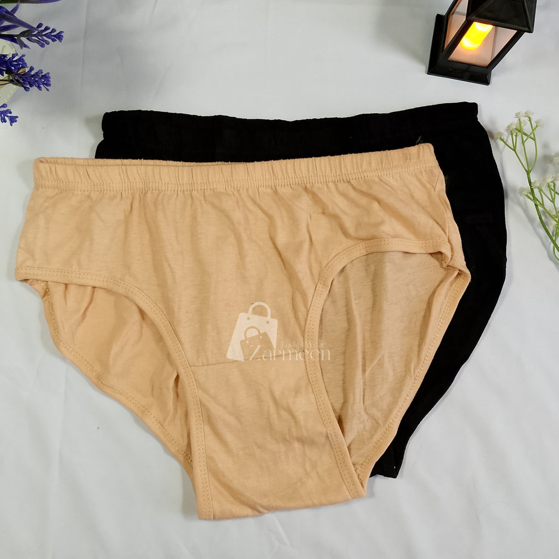 Plain Cotton Panty Pack of 3