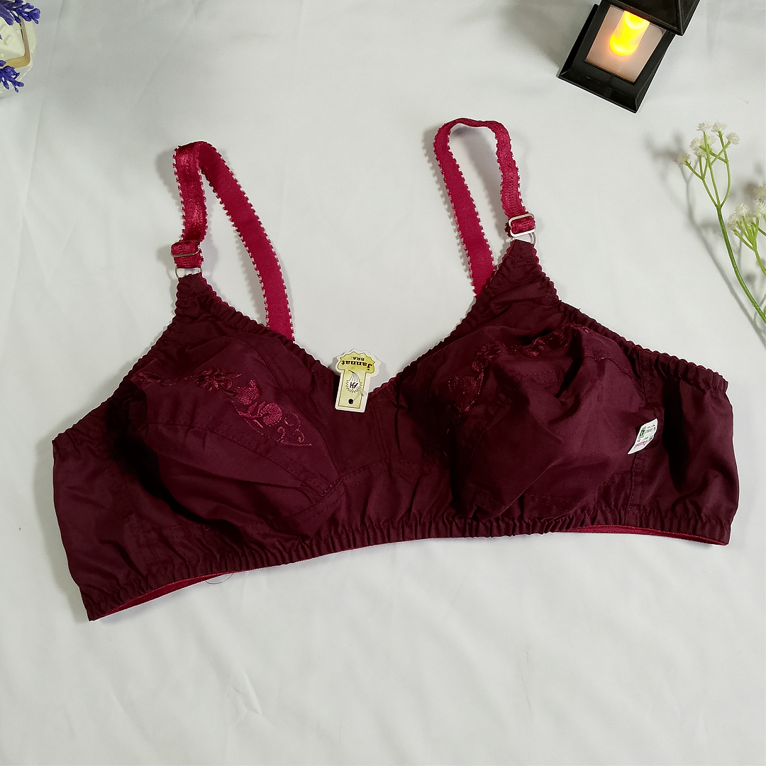Embroidery Cotton Bra