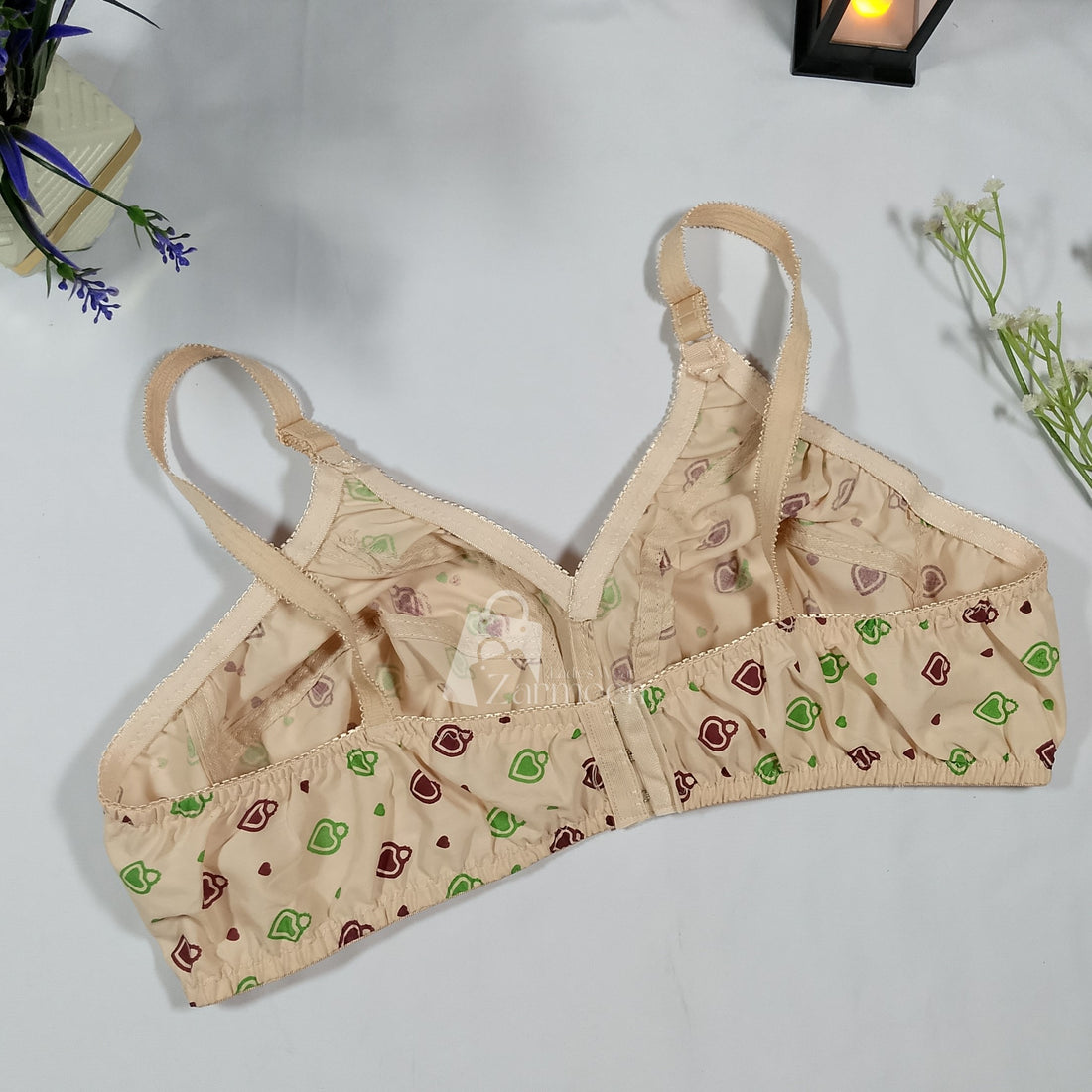 Multi Printed Cotton Bra