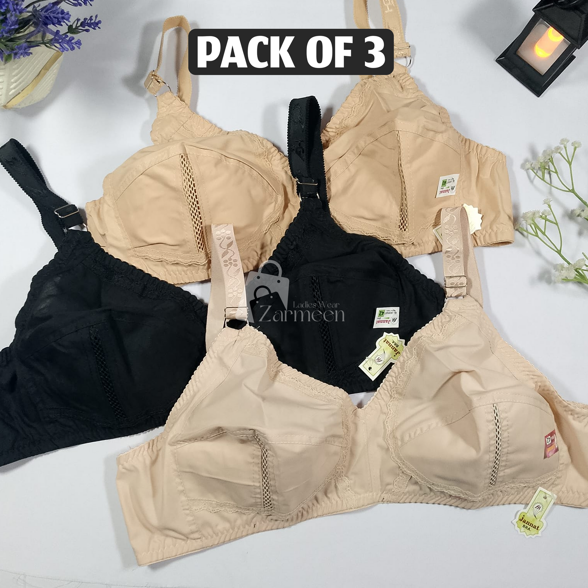 Armani Cotton Bra Pack of 3