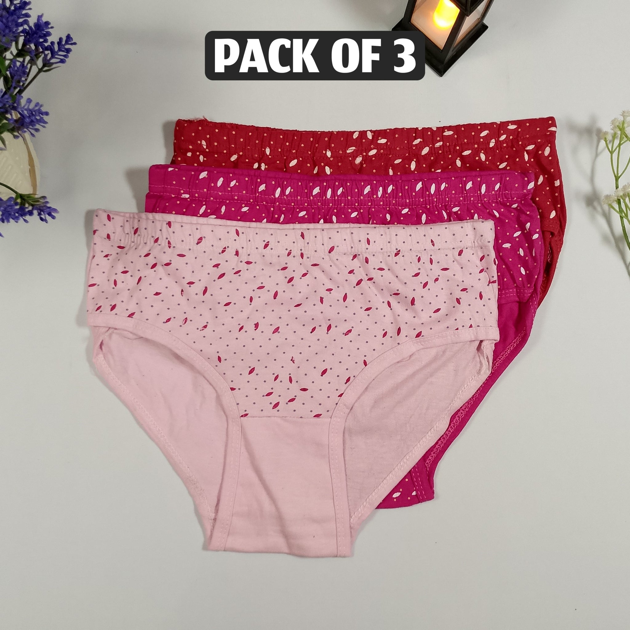 Printed Cotton Panty Pack of 3