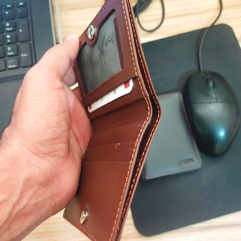 Mini Wallet with Button