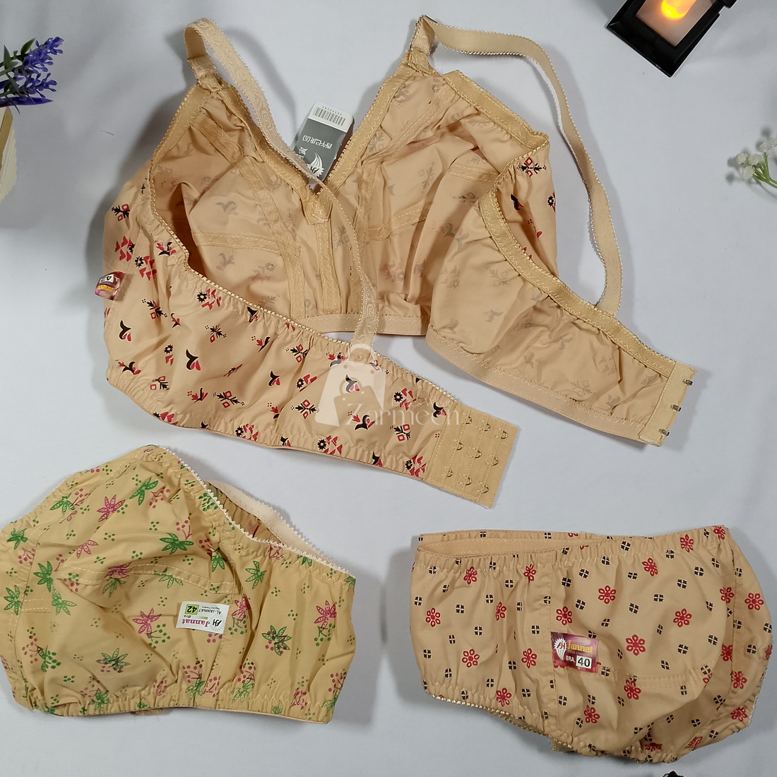 Printed Cotton Bra Pack of 3
